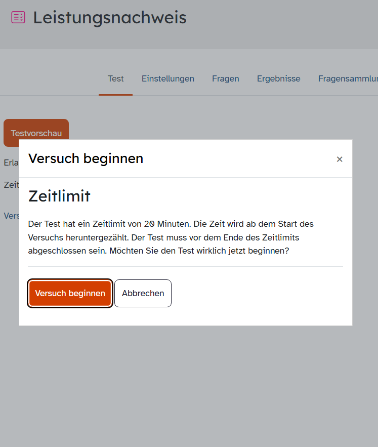 Screenshot Scorm
